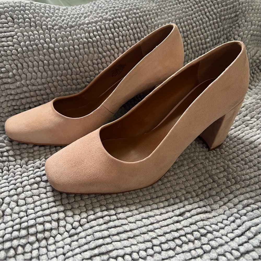 H by Halston Whitney Blush Block Heel Shoes Women’s Size 7 - Picture 13 of 16